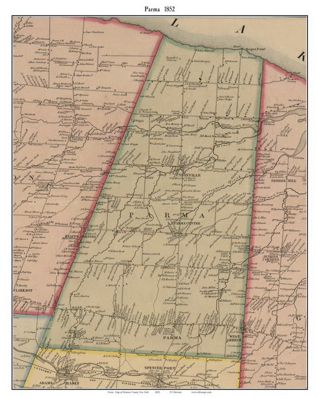 Life in Parma, New York and Environs&nbsp;(1855–1860)